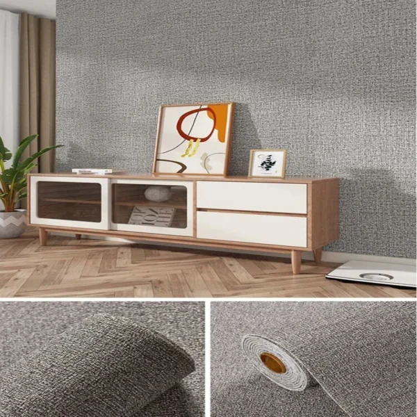 Lipnūs tapetai „Lino tekstūra“ – skandinaviškos spalvos (21 spalva) - Image 25